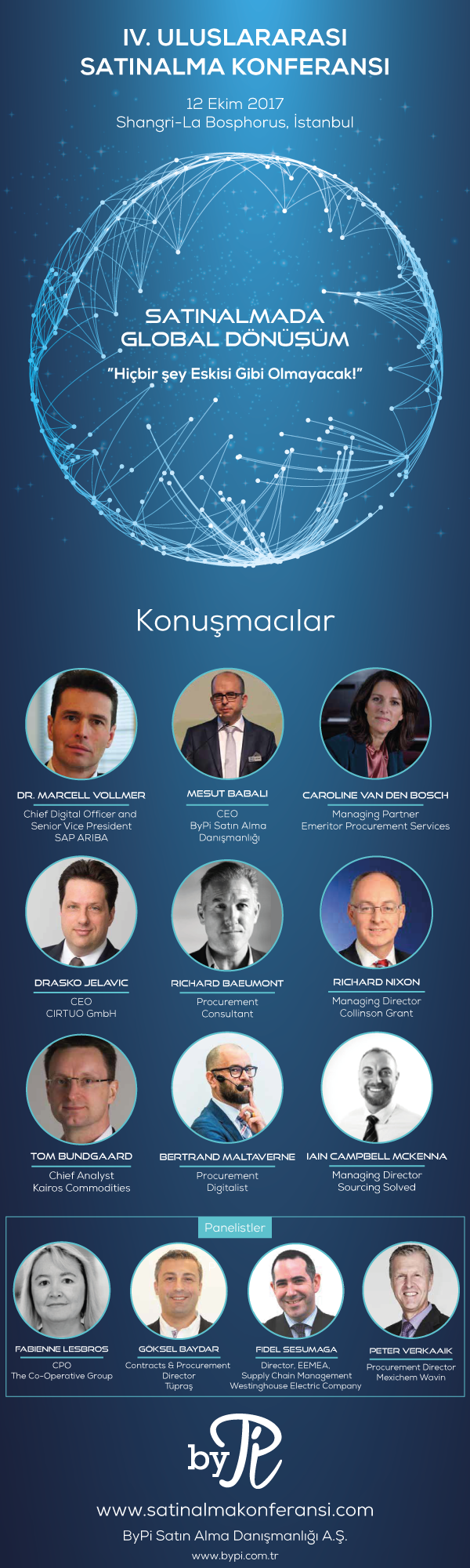 IV. Uluslararası Satınalma Konferansı 12 Ekim’de  Shangri La Boshporus’da Gerçekleşecek.