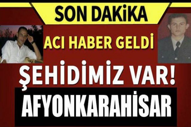 Afyonkarahisar&rsquo;a Şehit Ateşi Düştü…