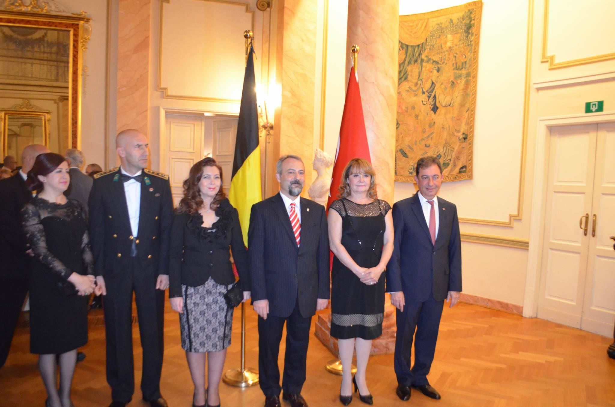 Brüksel&rsquo;de Cumhuriyet Bayramı verilen Resepsiyonla Kutlandi