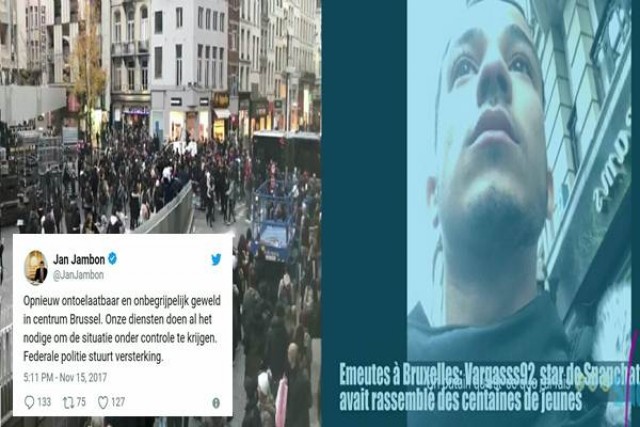 Brüksel Yine Karıştı…Gençler Polisle Çatıştı…