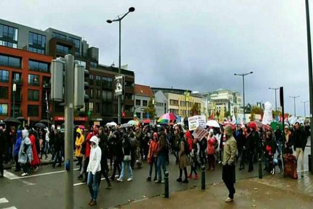 Brüksel&rsquo;de Hükümetin Göç Politikasını Protesto Ettiler…