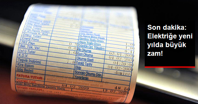Elektriğe Zam Geliyor