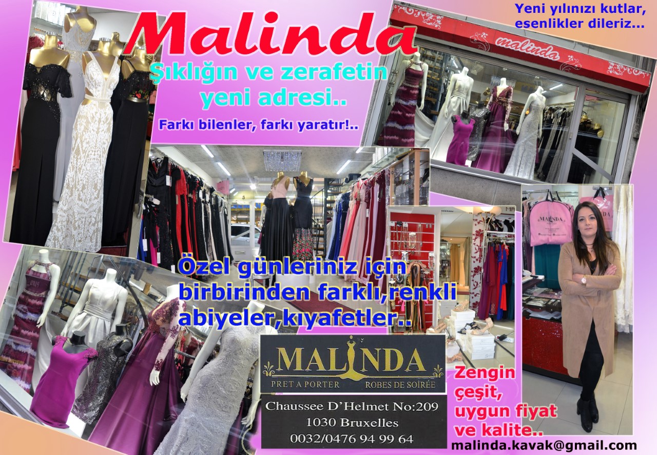 Şıklığını seven bayanların yeni adresi, Malinda…