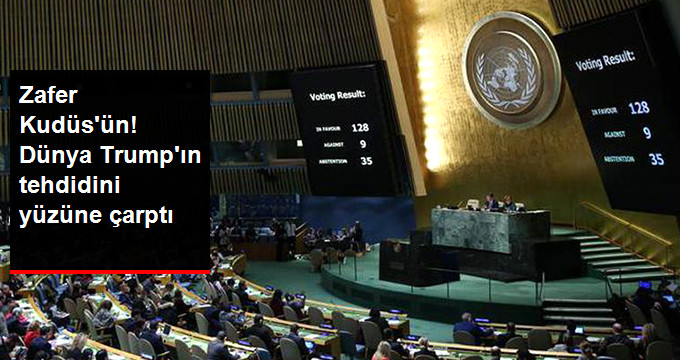 BM Genel Kurulu&rsquo;nda Kritik Kudüs Tasarısı Kabul Edildi