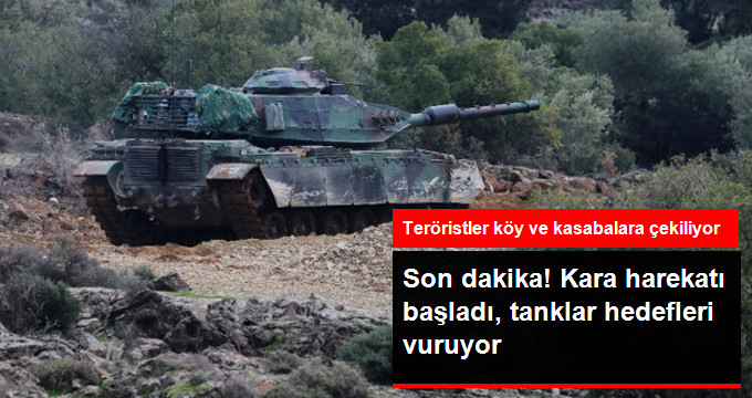 Zeytin Dalı’nın İkinci Gününde Kara Harekatı Başladı! ÖSO’ya Destek Veren Türk Tankları, Hedefleri Vuruyor