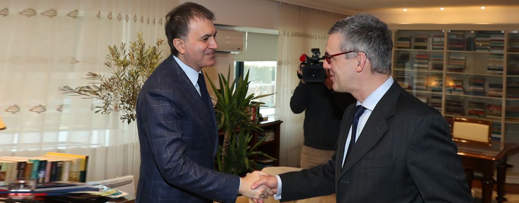 AB Bakanı Ömer Çelik Belçika’nın Ankara Büyükelçisi Michel Malherbe’i Kabul Etti