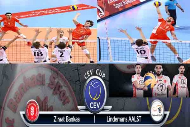 Belçika Lindemans Aalst Erkek voleybol takımı ile Turkiye  Ziraat Bankası Erkek voleybol takımı Karsi karsiya geliyor
