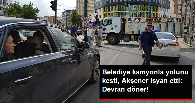 Miting Öncesi Yollar Belediye Kamyonlarıyla Kapatıldı, Akşener Ateş Püskürdü