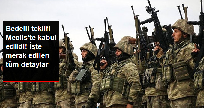 Bedelli Askerlik Teklifi Meclis’ten Geçti: 15 Bin Lira ve 21 Gün Askerlik Kabul Edildi