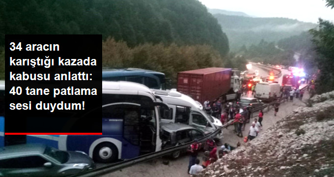 Bursa İnegöl&rsquo;de zincirleme kaza: 1 ölü, 20 yaralı
