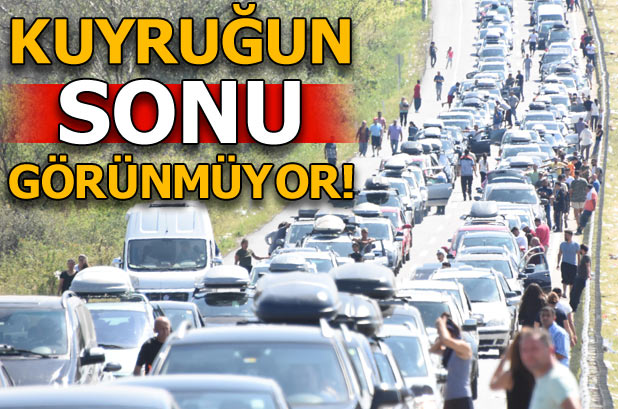 Kapıkule&rsquo;de gurbetçilerin dönüş kuyruğu , Sıra Gümrüğün Dışına Taştı