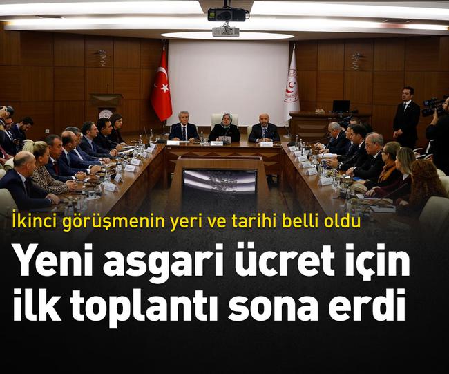 Yeni asgari ücret görüşmelerinde ilk toplantı bitti, ikincisi 13 Aralık&rsquo;ta