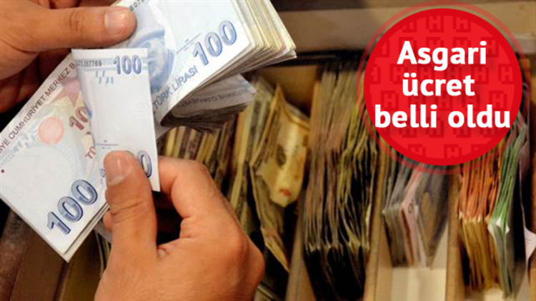 Asgari ücret belli oldu