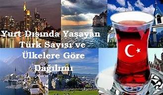 Ülkelere göre Türk vatandaşlarının sayısı