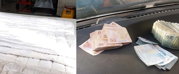 Afyonkarahisar&rsquo;da Yıkamaya gönderilen yorganın içinden para çıktı
