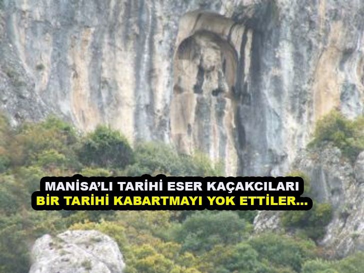 Manisa&rsquo;da tarihi yerlere saldırı…