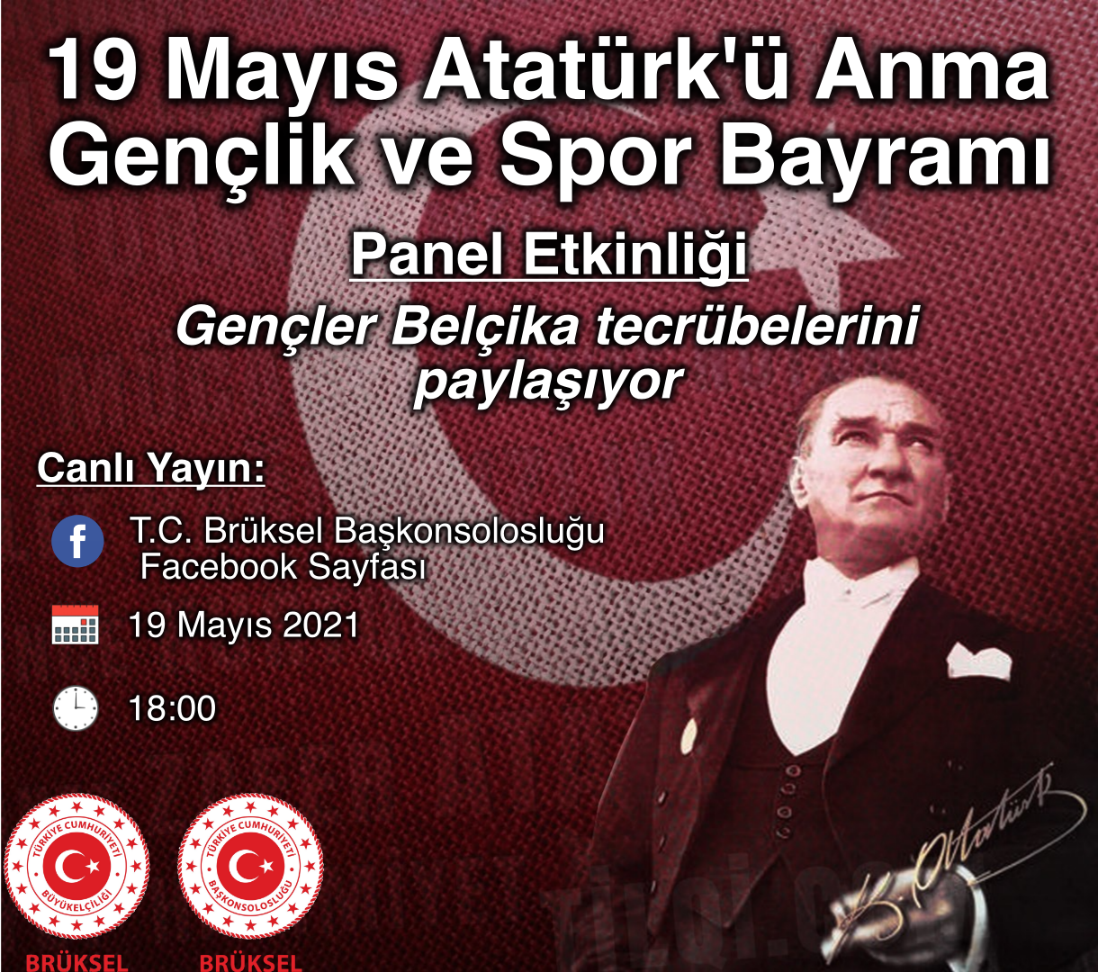 19 Mayıs Atatürk’ü Anma Gençlik ve Spor Bayramı münasebetiyle Bayram Mesaji Yayinladi