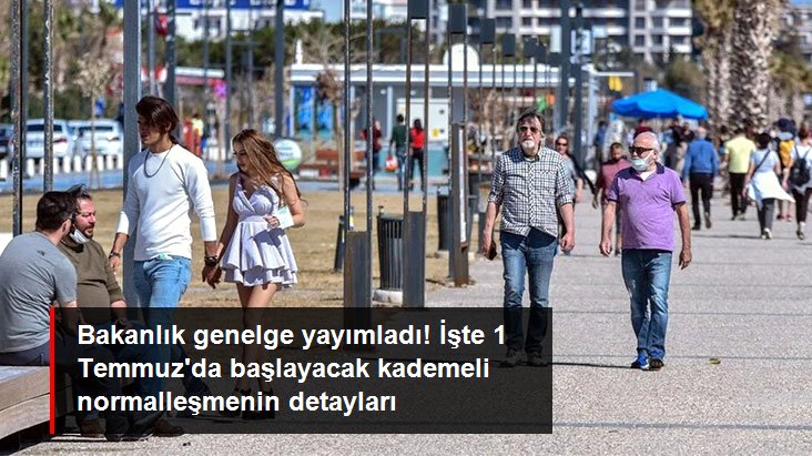 Türkiye  İçişleri Bakanlığı kademeli normalleşme genelgesi yayımladı! İşte madde madde normalleşme detayları
