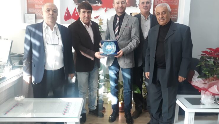 Eskişehir Kızılelma Turan Derneği’nden Odunpazarı Halk Eğitim Merkez Müdürü’ne ‘Hayırlı olsun’ ziyareti