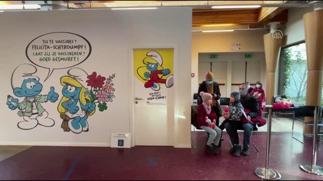 Belçika&rsquo;da 5-11 yaş grubu çocuklara ilk Kovid-19 aşıları yapılmaya baslandi