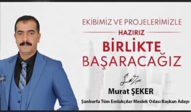 Murat Şeker, yeni projeleriyle ŞUTEM seçimine adaylığını koydu