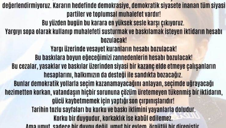 CHP Yurtdışı Birliklerinin ortak Basın Metni…  CANAN KAFTANCIOĞLU YALNIZ DEĞİLDİR…