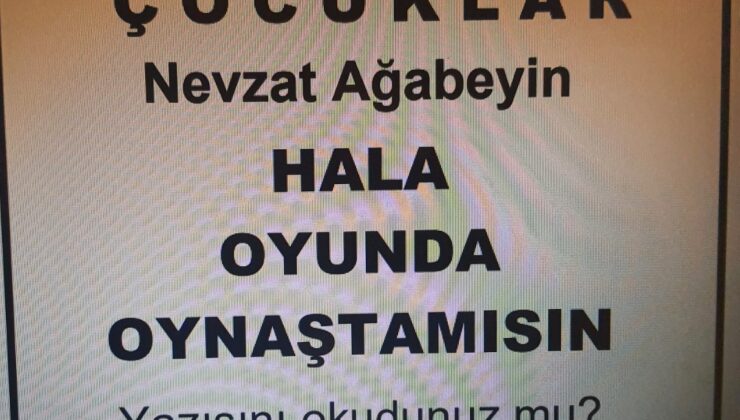 HALA OYUNDA OYNAŞTAMISIN