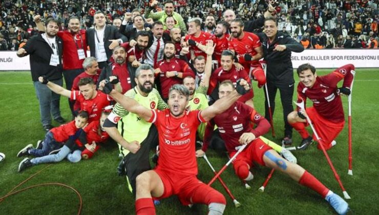 Turkiye Ampute Futbol Milli Takımı, Dünya Kupası&rsquo;nı kazandı