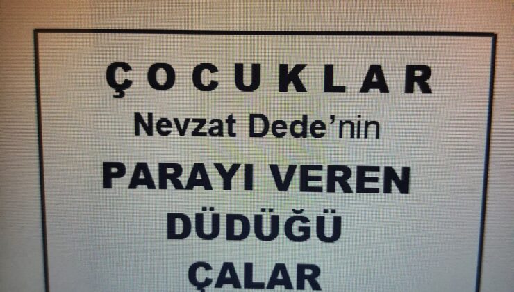 DÜDÜK İÇİN PARA VERMEK