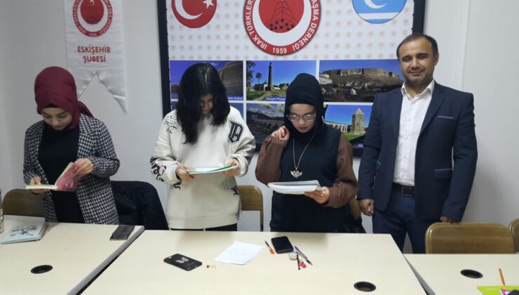 Eskişehir&rsquo;de yaşayan Iraklı Türk öğrencilere İngilizce kursu