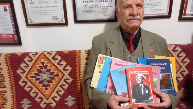 Eskişehirli 81 yaşındaki şair Hilmi Can, 900 şiirini 9 kitap da yayınladı
