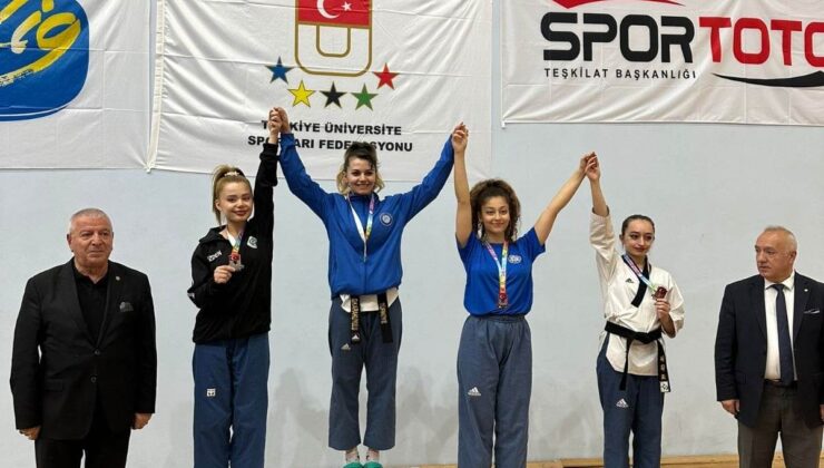 Eskişehirli ‘altın kız’ Milli Tekvandocu Gülsena Karakuyulu’ yine zirvede
