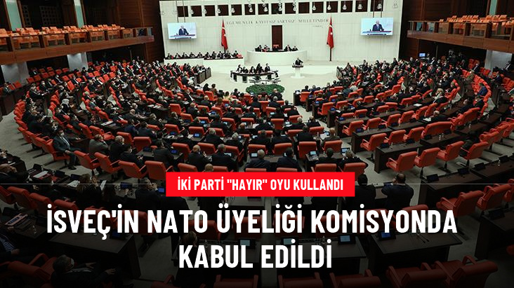 İsveç&rsquo;in NATO&rsquo;ya katılım TBMM Dışişleri Komisyonu&rsquo;nda kabul edildi
