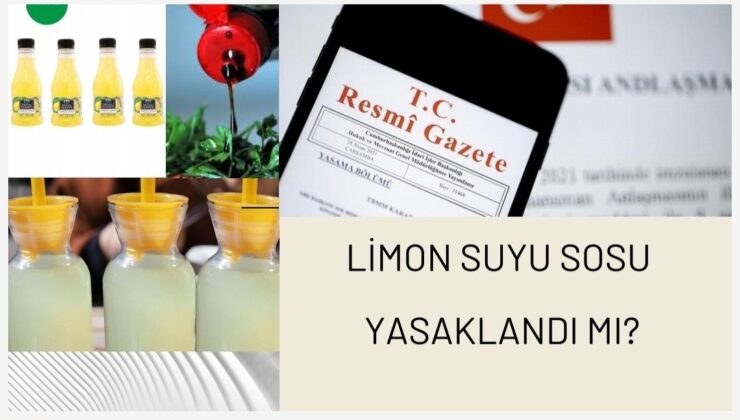 Limon Suyu yasaklandı mı?