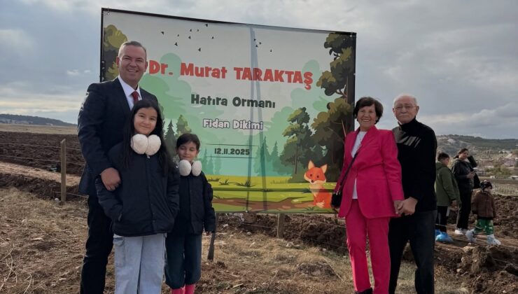 ÖRNEK DAVRANIŞ! DOKTOR MURAT TARAKTAŞ ESKİŞEHİR’DE ’HATIRA ORMANI’ OLUŞTURDU
