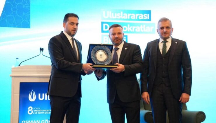 Uluslararası Demokratlar Birliği Genel baskanından  Belçika UID Baskanı Yusuf Taspınar&rsquo;a  takdir belgesi verildi