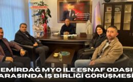 Emirdağ MYO ile Emirdag Esnaf Odası ile Emirdağ  Meslek Okulu Arasında İş Birliği ….