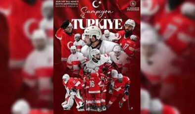 Türkiye Buz hokeyinde altın madalya kazandı