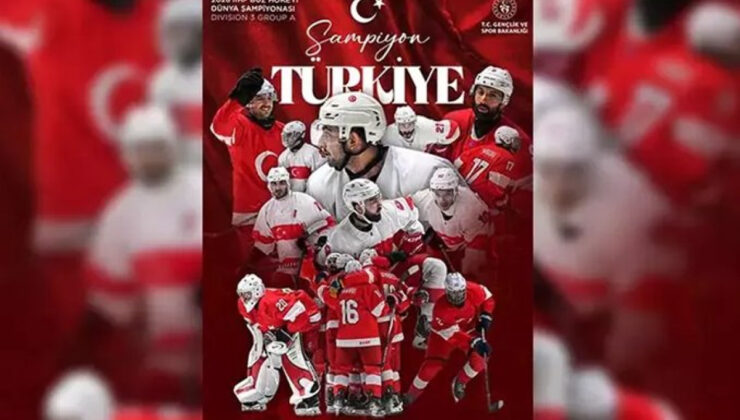 Türkiye Buz hokeyinde altın madalya kazandı