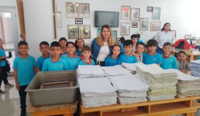 Eskişehir Vali Münir Raif Güney İlkokulu minik öğrencileri, ‘geri dönüşümü’ yerinde öğrendiler