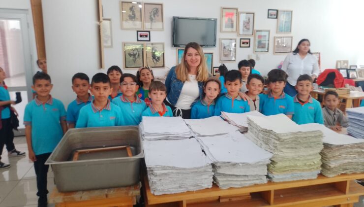 Eskişehir Vali Münir Raif Güney İlkokulu minik öğrencileri, ‘geri dönüşümü’ yerinde öğrendiler