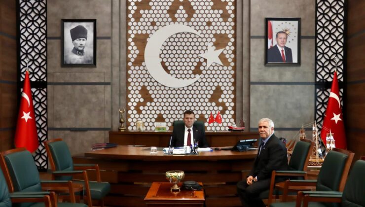 İSMET ÜNVER’DEN VALİ AKMEŞE’YE ZİYARET