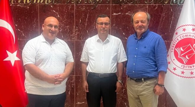 TİGAD Genel Başkanı Okan Geçgel ve Üstün Tuncer Kayseri Cumhuriyet Başsavcısı Habib Korkmaz’a Ziyaret
