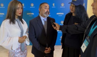 Emirdağ&rsquo;lı gazeteci Kadir Duran Kazakistan’da: Yeni Kurultay’ın ilk seçimlerini yerinde izlediler