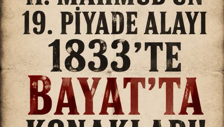 II MAHMUD&rsquo;UN 19.PİYADE ALAYI BAYAT&rsquo;DA KONAKLADI…