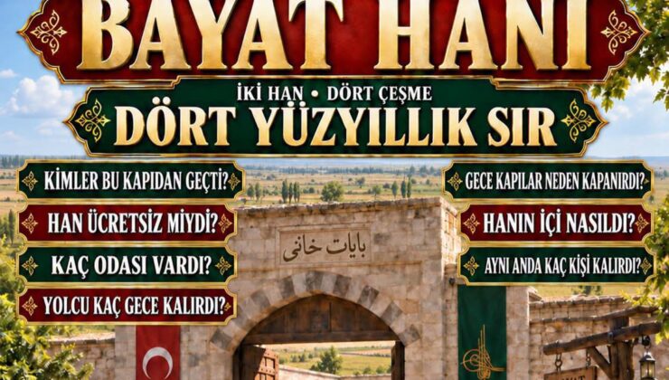 BAYAT TARİHİNE YOLCULUK  # BAYAT HANI  ## İKİ HAN, DÖRT ÇEŞME, DÖRT YÜZYILLIK SIR