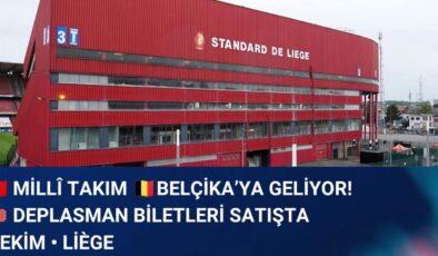 BELÇİKA–TÜRKİYE MAÇINDA BİLET HEYECANI BAŞLADI!