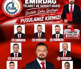 Kazım Şahin’den Emirdağ Ticaret ve Sanayi Odası Başkanlığına Adaylık Mesajı: “Yeni Bir Vizyon, Yeni Bir Dönem!”