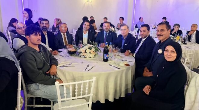 UID GENEL BAŞKANI KENAN ASLAN VE BELÇİKA UID BAŞKANI YUSUF TAŞPINAR HAMARAT AİLESİNİN MUTLULUĞUNA ORTAK OLDULAR